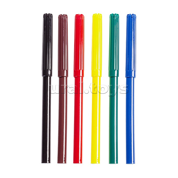 Фломастеры 6 цв. "ЭКО" "Дрифт" в картонной коробке с европодвесом