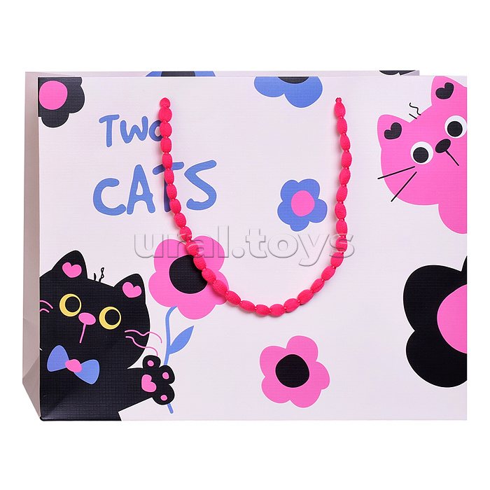 Пакет подарочный "Cat" 33*25*12см.