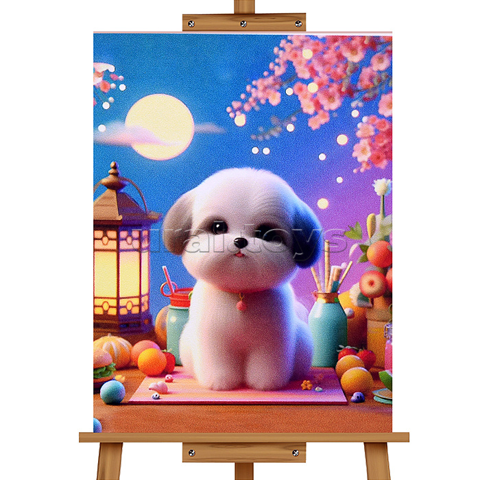 Мозаика алмазная "Милый щенок" 20*30см.