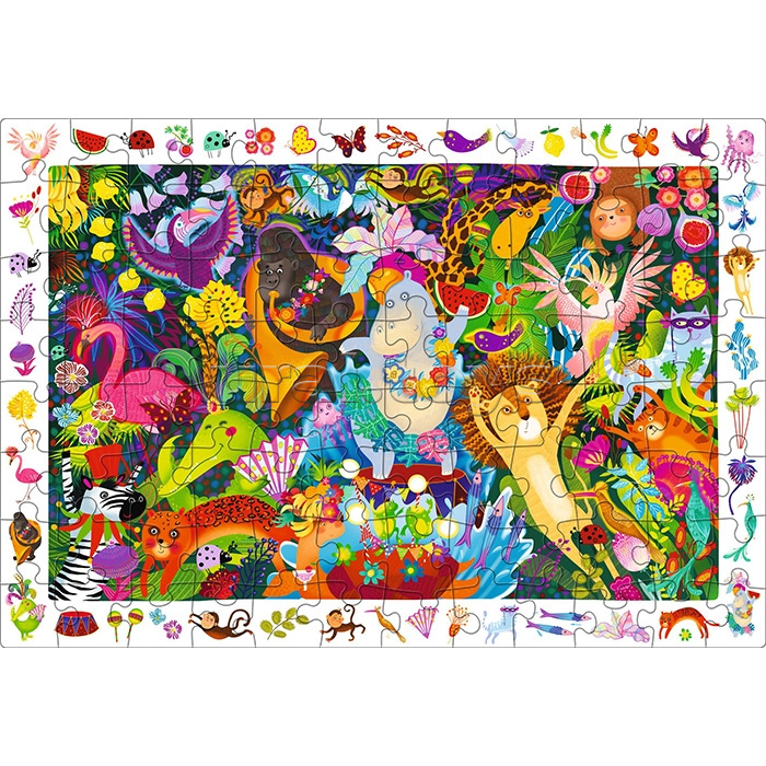 IQ Пазл с развивающей игрой 96 "Весёлая вечеринка в джунглях" 6+ (new)