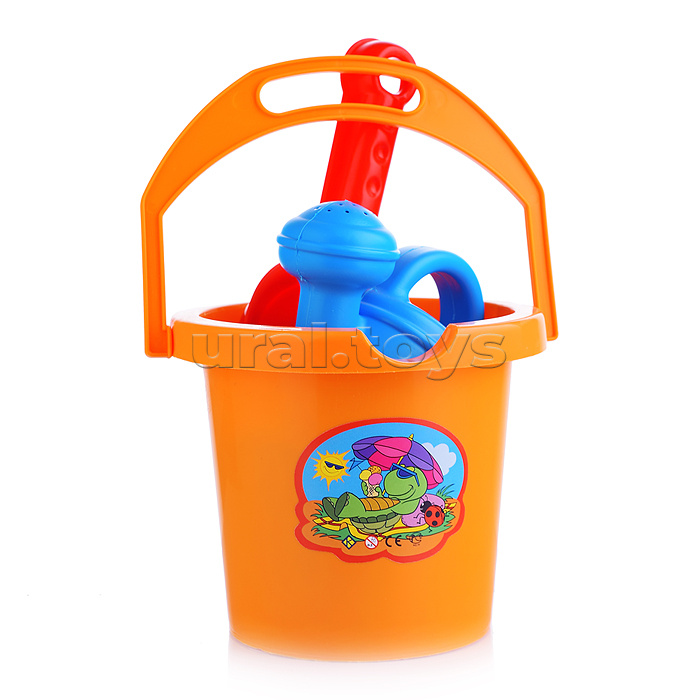 Комплект "Гамми" с совком и 2 формочками с лейкой мал.