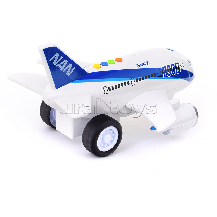 Самолет "730B" 1:120 (свет, звук) в коробке
