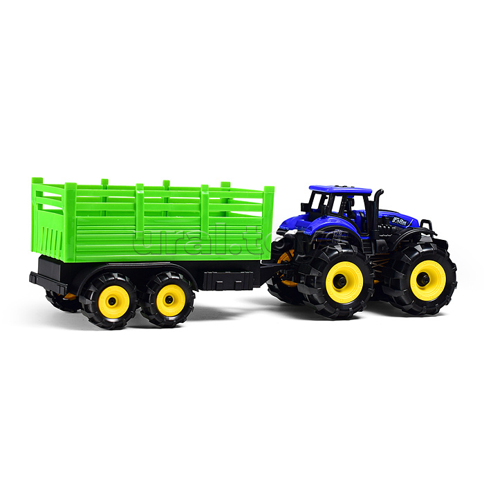 Трактор "Фермерский" с прицепом, в коробке