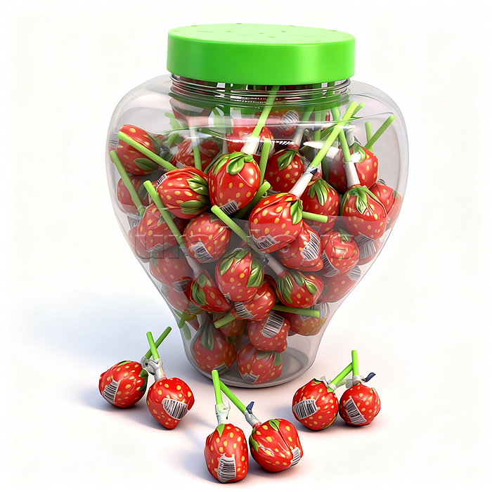 Карамель на на палочке "Клубничка" 14гр 14г*100 шт