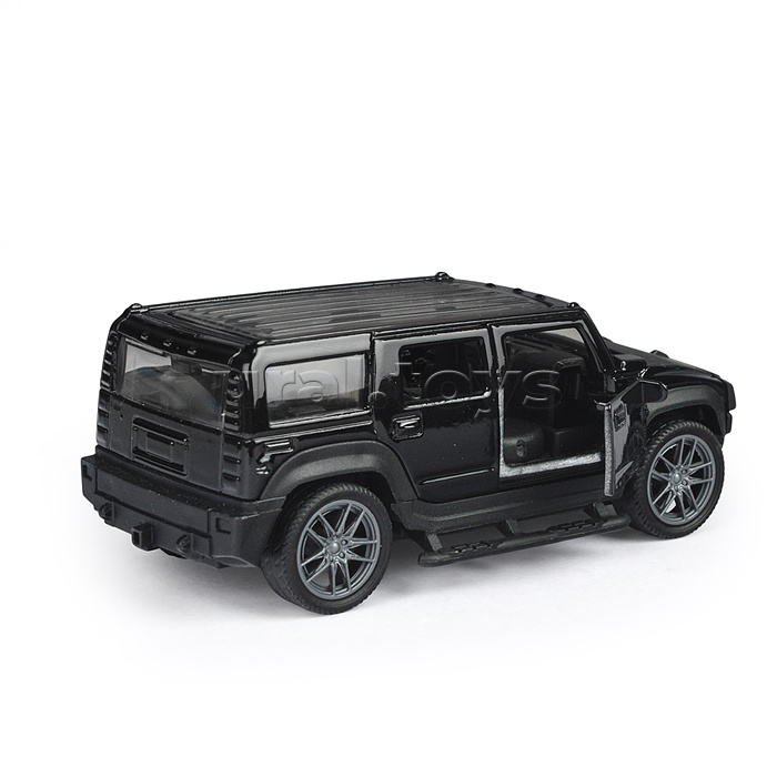 Чёрная инерционная машинка Сафари die-cast,1:32, открывающиеся двери
