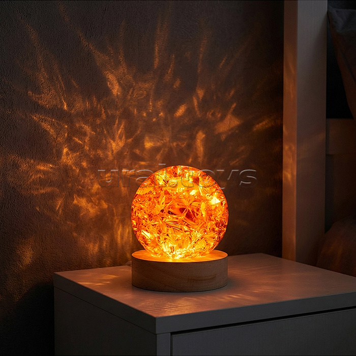 Светильник "Хрустальный шар" (в ассортименте) в коробке