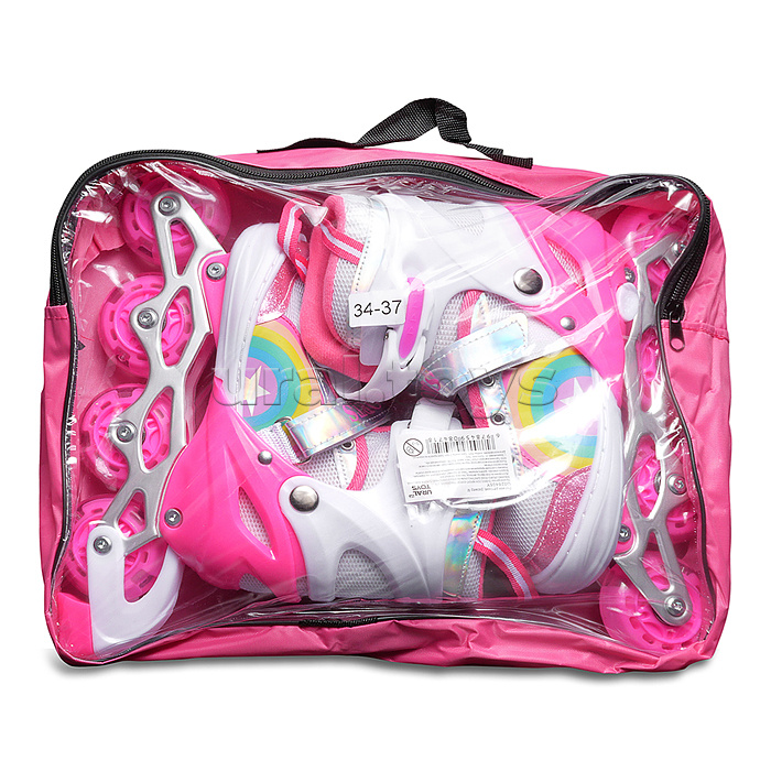 Ролики детские, размер M (цвет розовый)