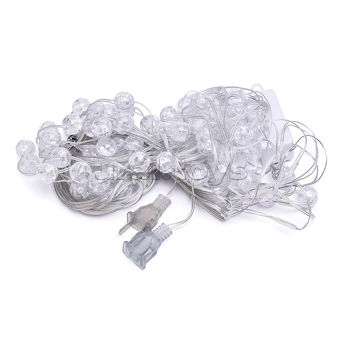 Электрогирлянда интерьерная "Шарики", цвет белый теплый