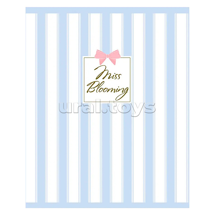 Тетрадь 48л. клетка "Miss Blooming" А5 скрепка