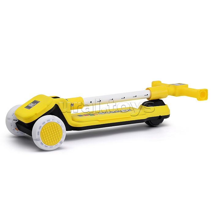 Самокат 3-х. кол., колеса PU, желтый, в коробке