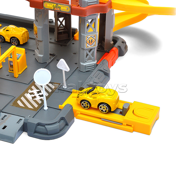 Парковка "Приключения на стройке" (82 предмета) в коробке Парковка "Приключения на стройке" (82 предмета) в коробке