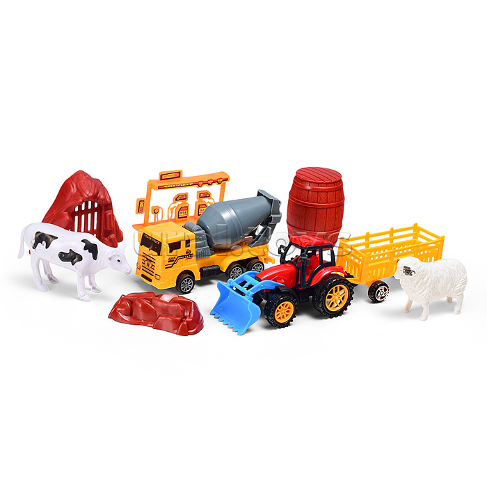 Набор машин "Работа на ферме" в коробке