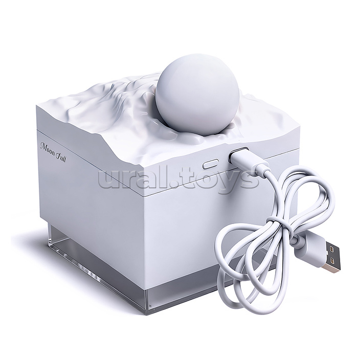 Светильник-увлажнитель "Луна" цвет белый, в коробке