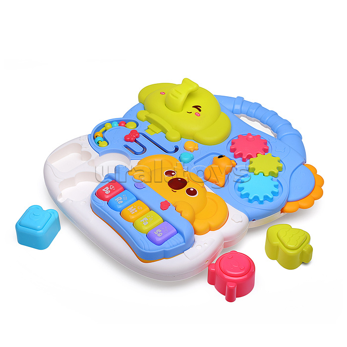 Игровой центр-Каталка "Слоник и коала" цвет голубой, 3 в 1 в коробке