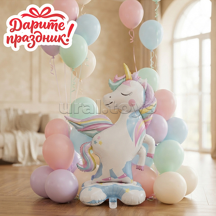 Интерьерное украшение Фигура-шар "Единорожек"