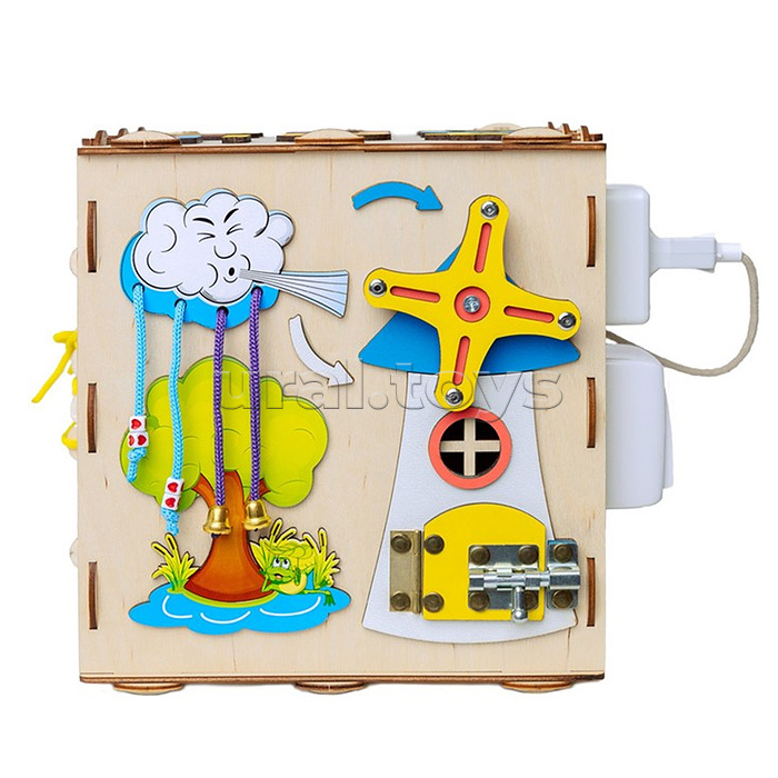 Бизиборд "Кубик" 24х24х24