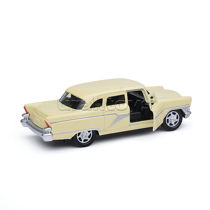 Машина металл ГАЗ-13 "Чайка" 12 см, (откр. двери, светло-желтый) инерц., в коробке