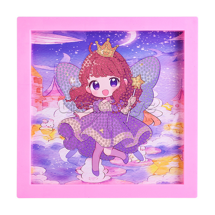 Мозаика алмазная "Милая девочка" 20*20см