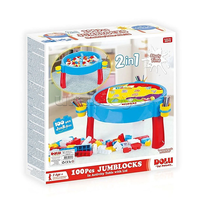 Игрушка Конструктор со столиком JumBloks 100 дет.