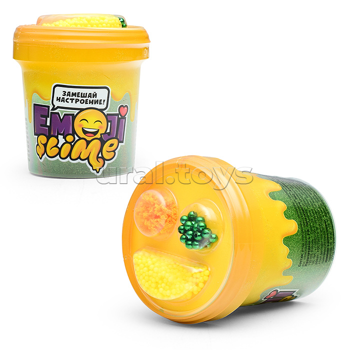 Игрушка в наборе модели "Slime Emoji" 120 мл, зеленый