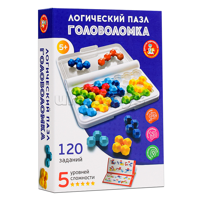 Игра головоломка "Логический пазл" фигурная 10 эл Учись играя Игра головоломка "Логический пазл" фигурная 10 эл Учись играя