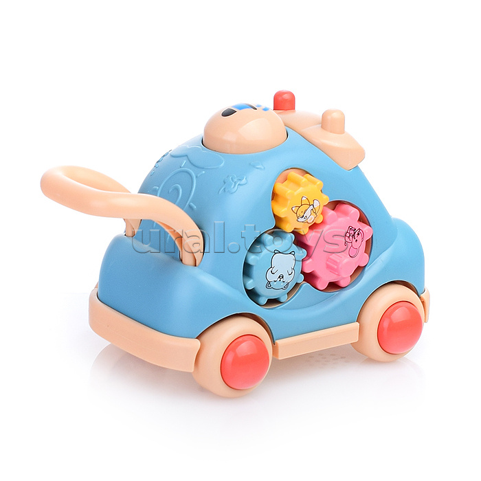 Машинка-бизиборд "Распознавание цветов и форм" в коробке