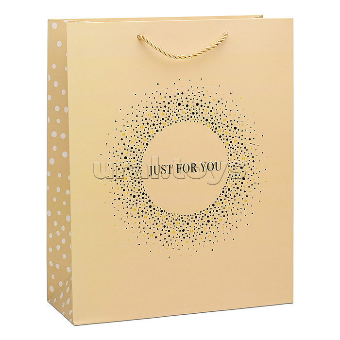 Пакет подарочный "Just for you" 26х10х32 см