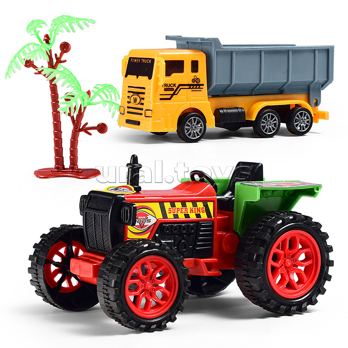 Машина "Трактор с автоцистерной" под колпаком