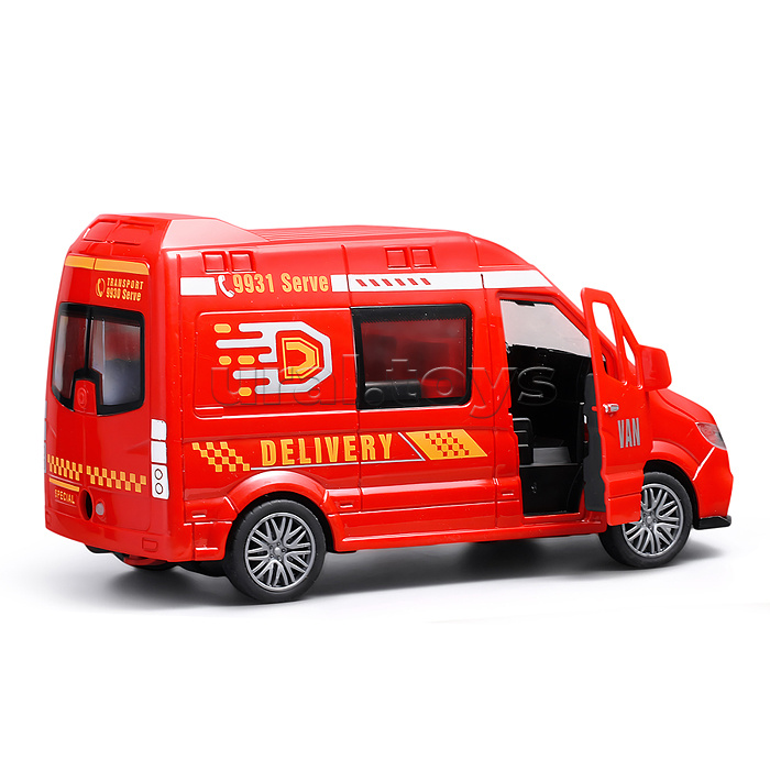 Машина со светом, музыкой и распылителем, в коробке