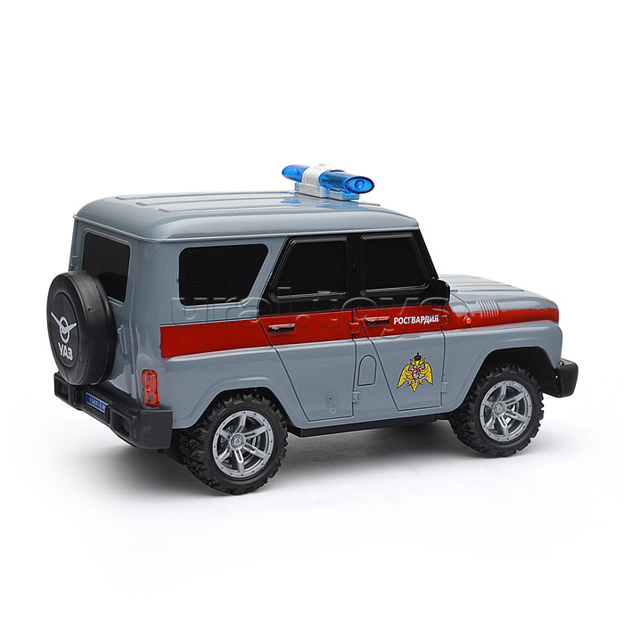 Машина UAZ Hunter Росгвардия, р/у 18 см, свет, сер, в коробке