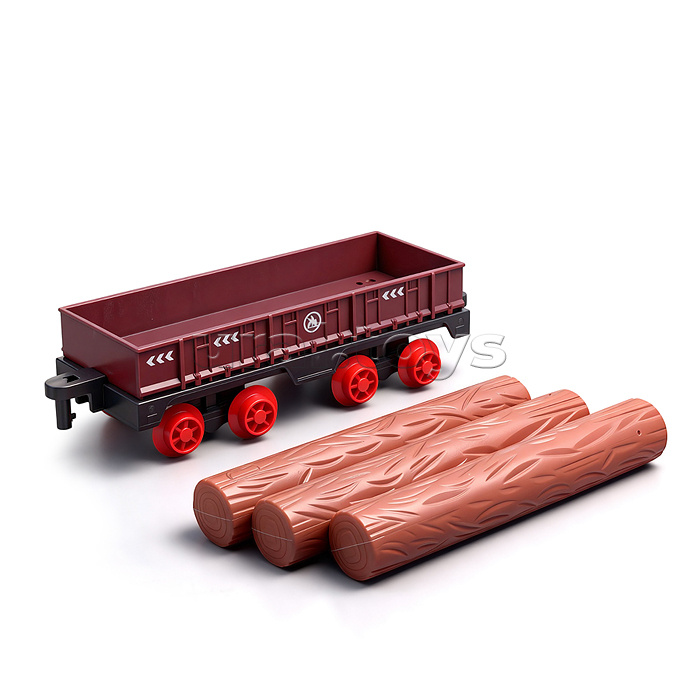 Железная дорога "Поезд и пути-2" (свет, распылитель) в коробке