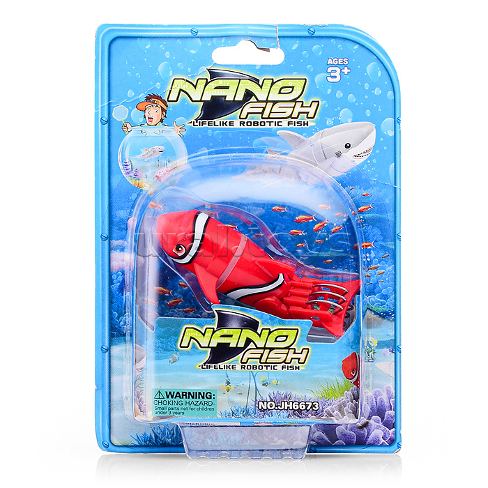 Рыбка на батарейках, на листе