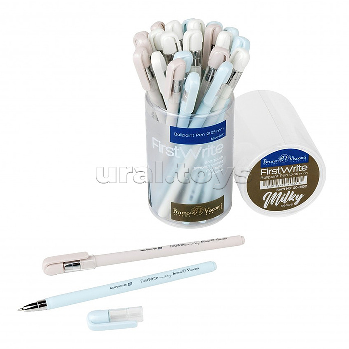 Ручка "FirstWrite.Milky" шариковая 0.5 мм, синяя (3 цвета корпуса) Ручка "FirstWrite.Milky" шариковая 0.5 мм, синяя (3 цвета корпуса)