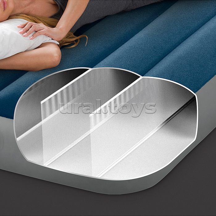 Надувной матрас 99х191х25см "Prestige" встр. насос аккумуляторный, до 136кг, 64187NP INTEX