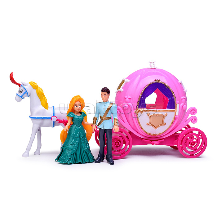 Набор карета "Путешествие в сказку-3" свет, звук, в коробке
