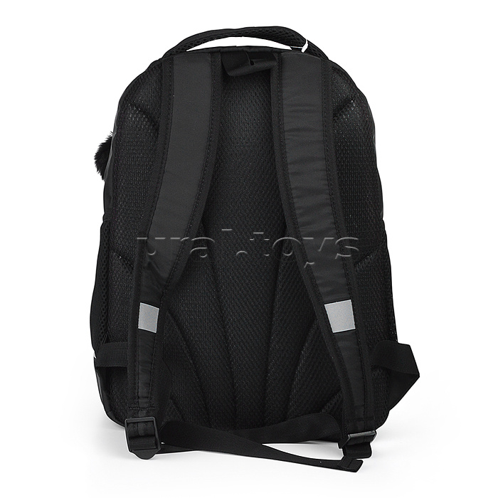 Рюкзак школьный (чёрный - фуксия)