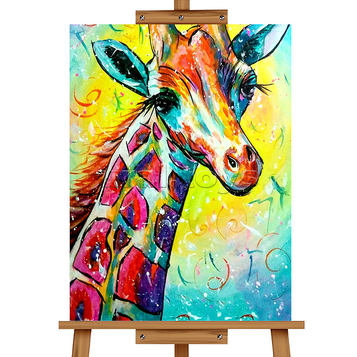 Набор для рисования "Картина по номерам 30х20 см. Жираф"