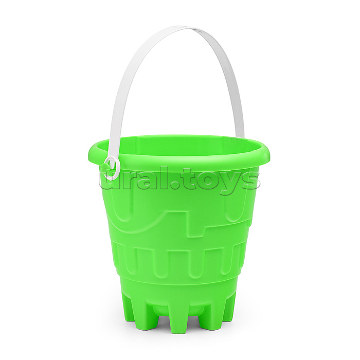 Набор песочный №13 (ведро+лопатка+грабли+2 формочки транспорт)