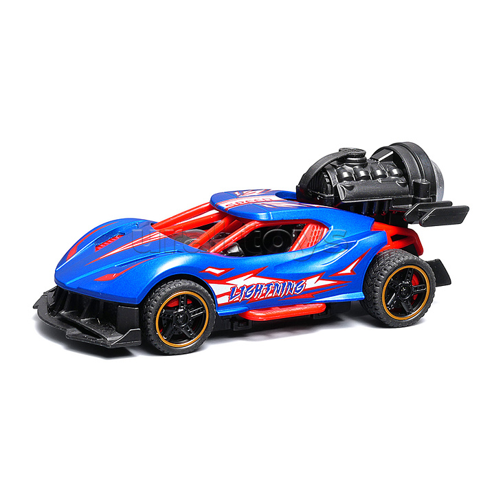 Гоночная машинка свет, звук с имитацией дыма, 1:32, Fast Racers, фиолетовая