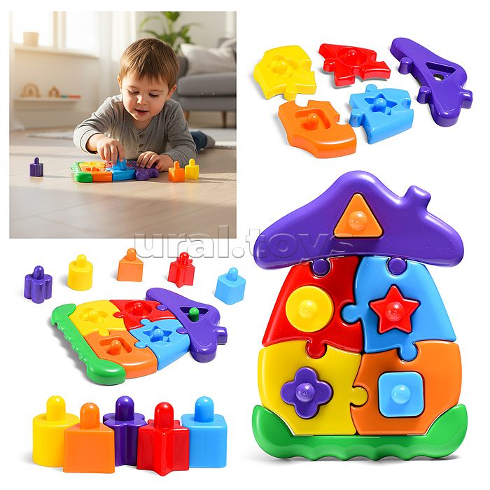 Логическая игрушка "Домик"