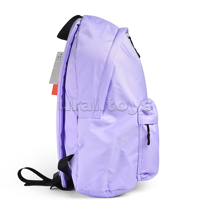 Рюкзак "Color Balance" подростковый 40x29x17 см (14 л) 250 г, нейлон, подклад, 1 отделение на молнии, 1 передний карман, аппликация из каучука, сиреневый Рюкзак "Color Balance" подростковый 40x29x17 см (14 л) 250 г, нейлон, подклад, 1 отделение на молнии, 1 передний карман, аппликация из каучука, сиреневый
