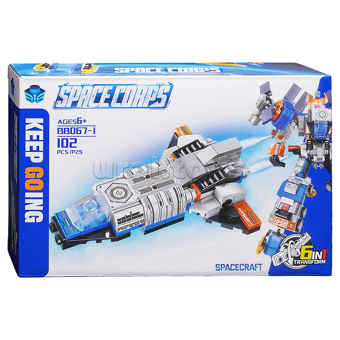 Конструктор "Космический воин" (644 дет.) в коробке