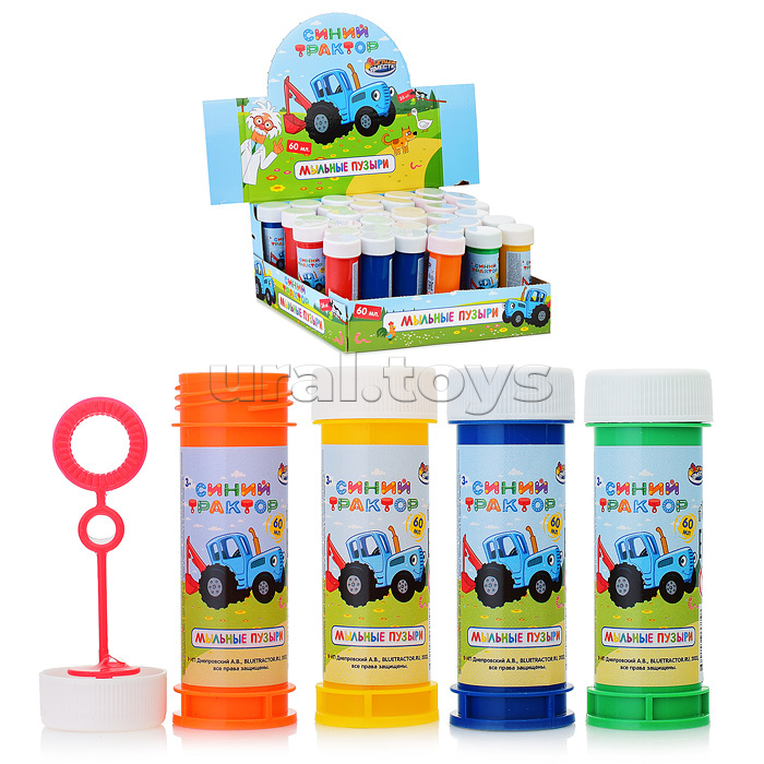 Мыльные пузыри "Синий трактор" 60мл.