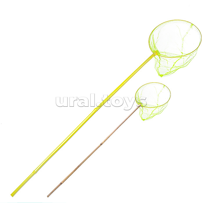 Сачок (ручка бамбук, цвет в ассортименте) (100/28 см.)