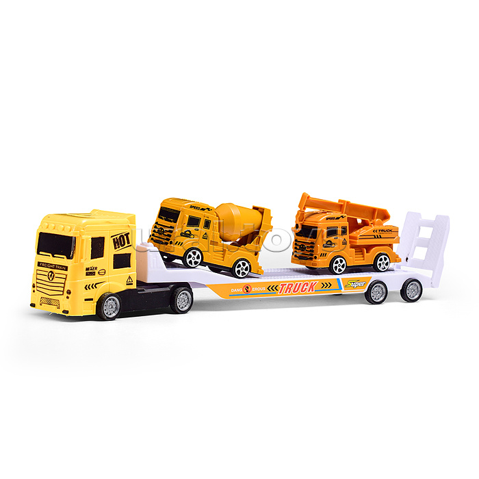 Автовоз со спецтехникой, под колпаком