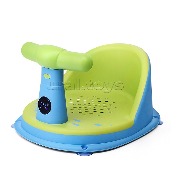 Детский стульчик - сиденье с термометром (зеленый)