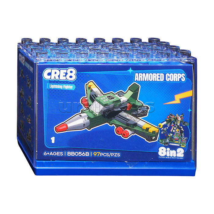 Конструктор "Боевой робот" 8 в 1 в коробке
