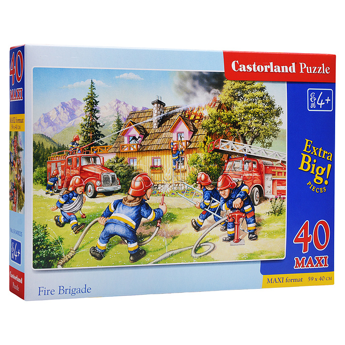 Пазлы 40 MAXI "Пожарные "