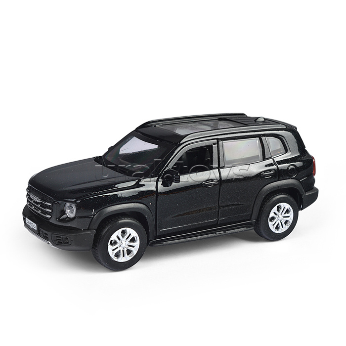 Машина металл Haval Dargo 12 см, (дв, багаж, черный) инерц, в коробке