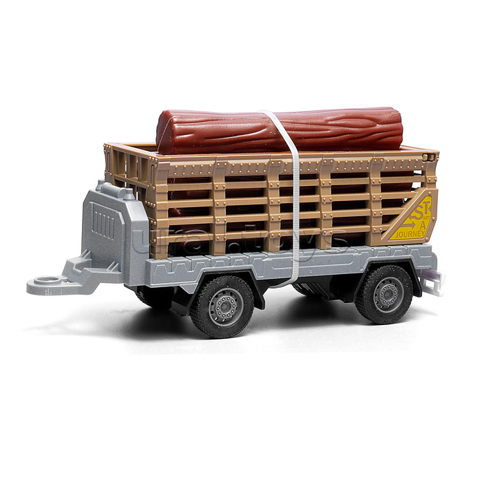 Машина "Вилочный погрузчик с прицепом" 1:43  (свет,звук) в коробке